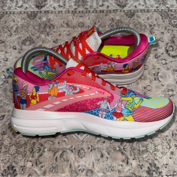 Brooks Trace 3 Adam Dalton Blake ‘Pink/Blue/Yellow’ Women’s Size 8.5 1204011B632 - Picture 2 of 9